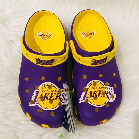NBA Los Angeles Lakers Classic Clog Crocs Comfort Sunflower M7W9‎ NEW main image 7